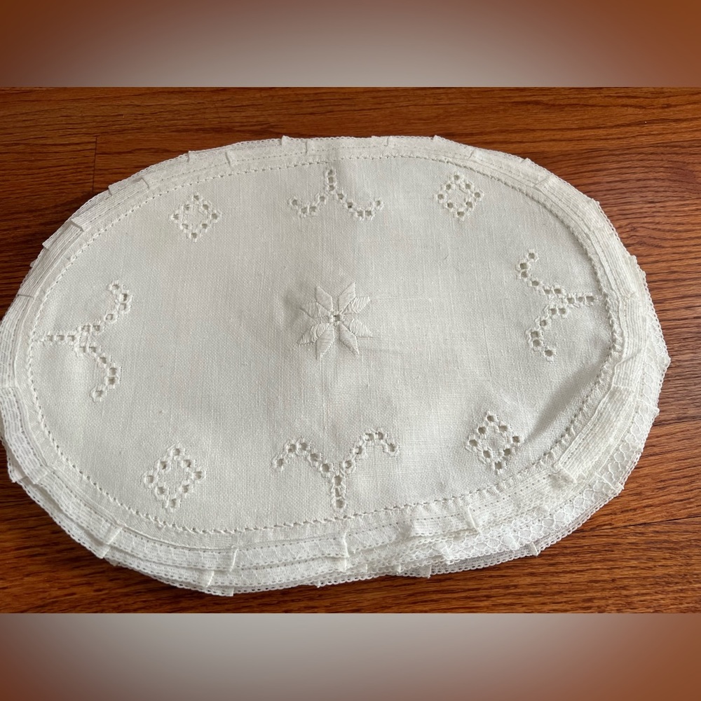NWOT set of 8 Romanian handmade linen placemats.